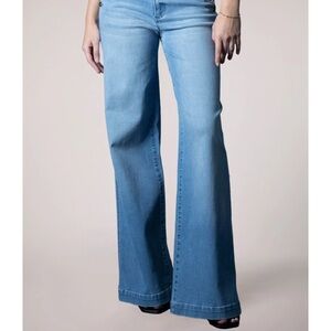 BLUE REVIVAL WIDE LEG DENIM TROUSER!! Fabric is quality and comfortable! 28